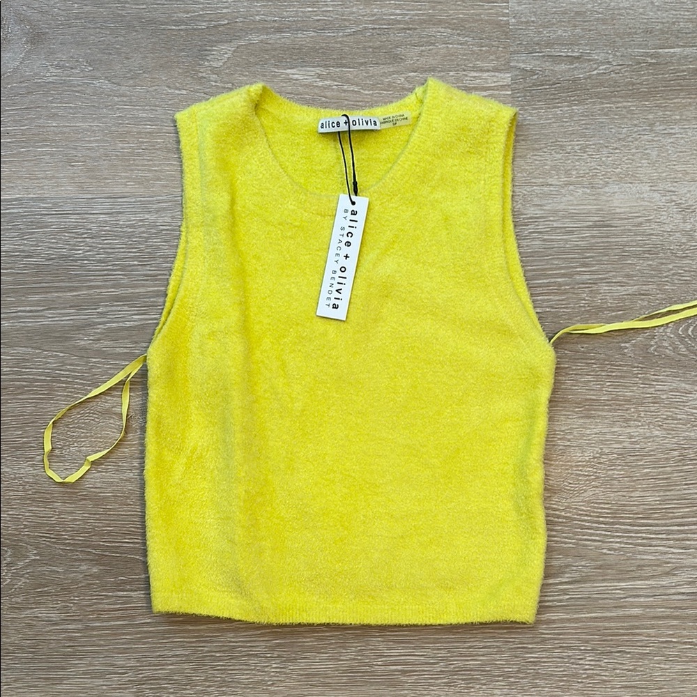 Alice + Olivia Yellow Tank Top